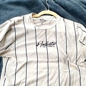 Hollister embroidered striped tee